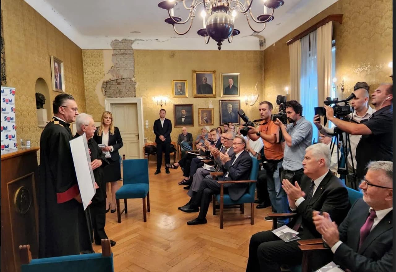 Čović je bio predsjednik povjerenstva za dodjelu počasnog doktorata akademiku Aralici