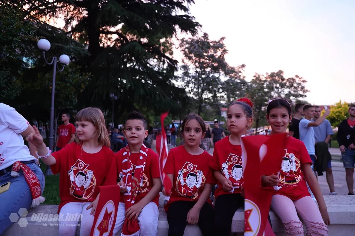 Proslava trofeja Kupa BiH na Musali u Mostaru