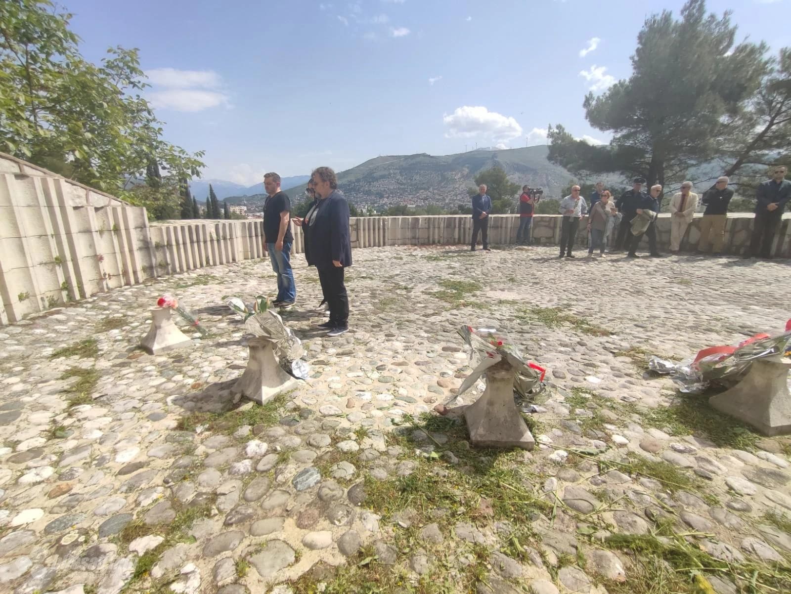 Polaganje cvijeća u povodu 77. godišnjice pobjede nad fašizmom u Drugom svjetskom ratu i Dana Europe