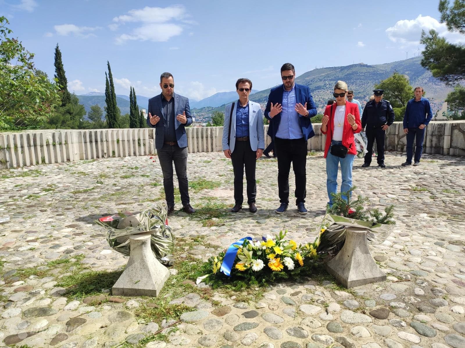 Polaganje cvijeća u povodu 77. godišnjice pobjede nad fašizmom u Drugom svjetskom ratu i Dana Europe