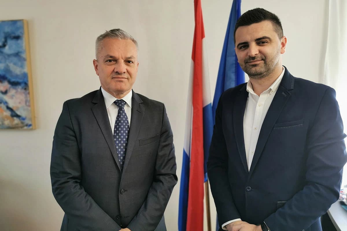 Begić s Milasom u Zagrebu