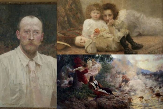 Vlaho Bukovac  (Cavtat, 4. srpnja 1855. – Prag, 23. travnja 1922.)