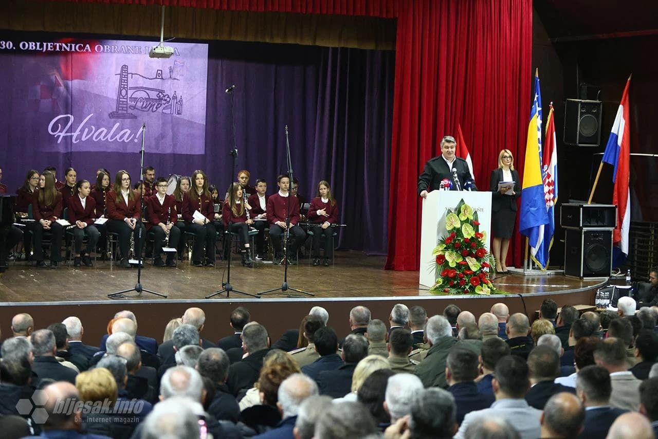 Milanović i Čović u Livnu povodom 30. obljetnice obrane Livna i livanjskog kraja