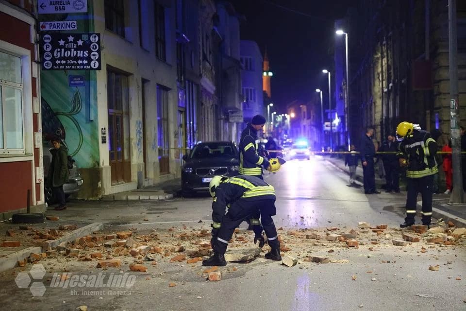 Potres u Mostaru i angažman vatrogasaca