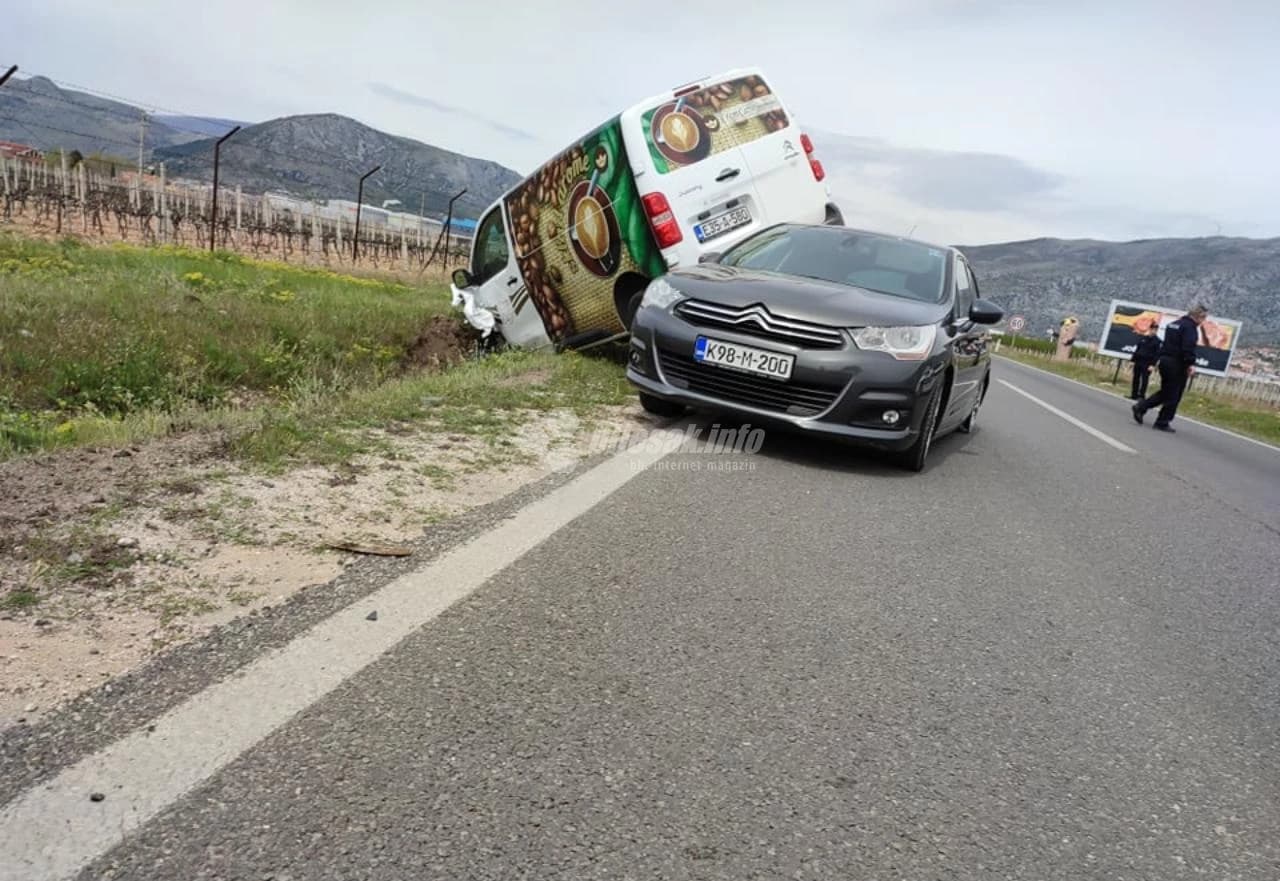 Mostar: Sudar tri vozila u Konjusima
