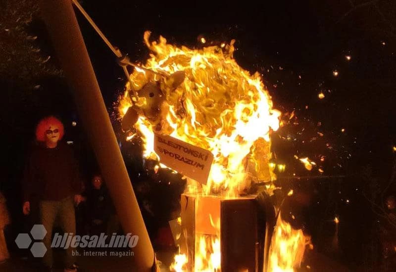 Mostar zapalio ''Blejtonski sporazum''