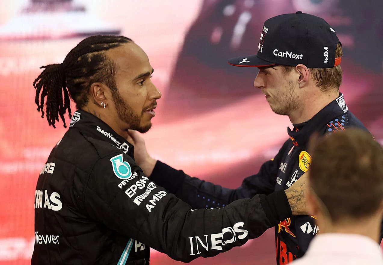 Lewis Hamilton i Max Verstappen