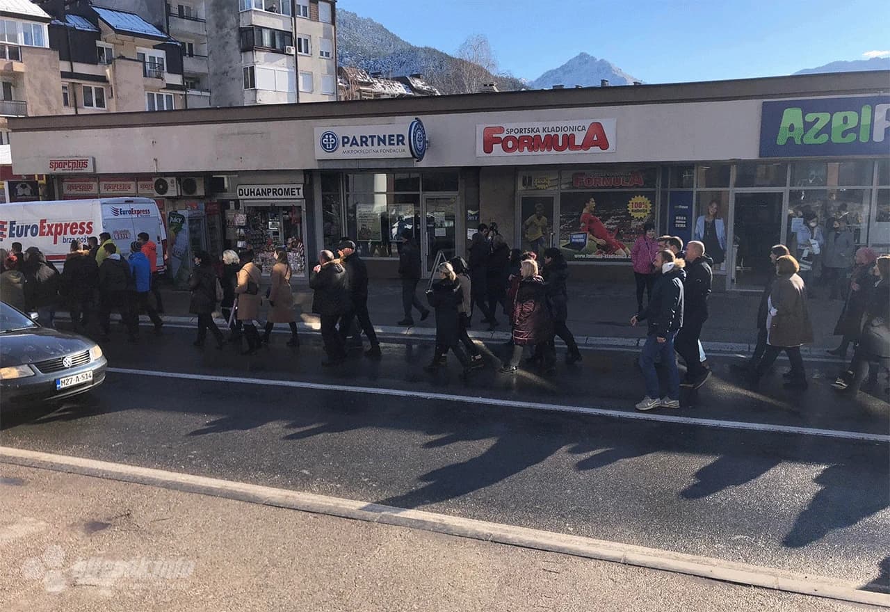 Prosvjed medicinskih djelatnika u Konjicu 