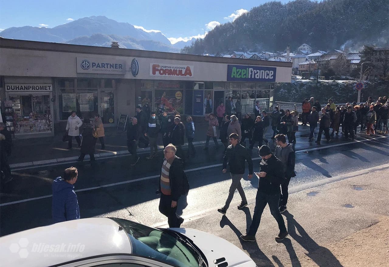 Prosvjed medicinskih djelatnika u Konjicu 