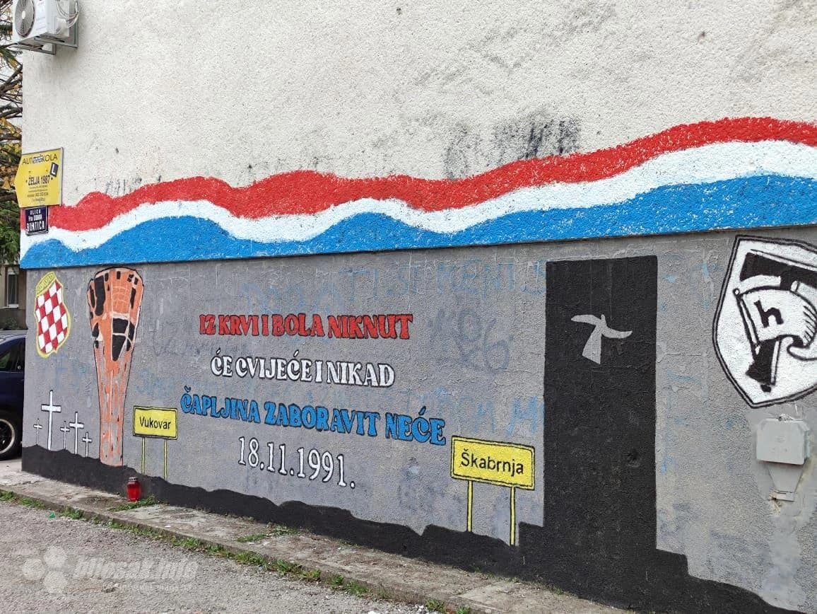 Novi mural u Čapljini posvećen žrtvi Vukovara i Škabrnje