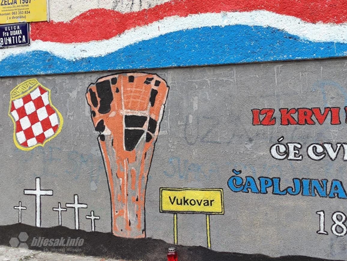 Novi mural u Čapljini posvećen žrtvi Vukovara i Škabrnje