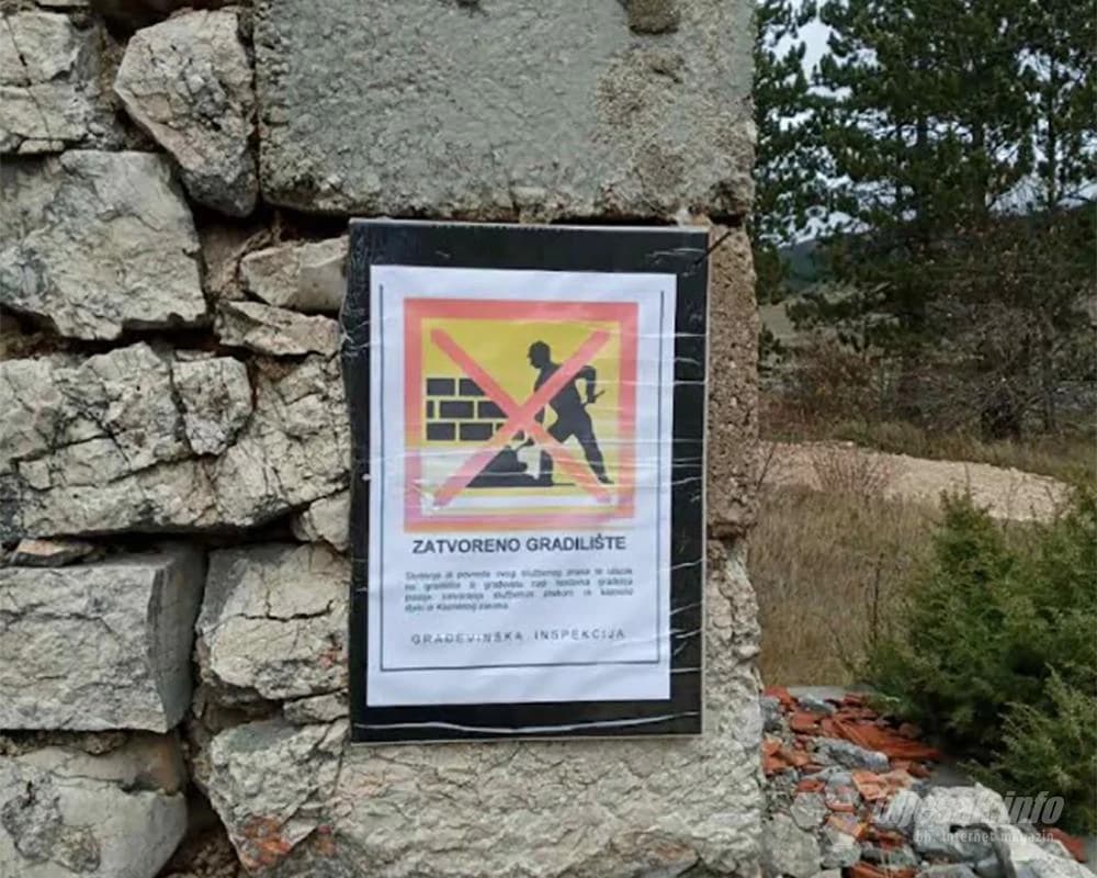 Radovi nelegalni, naložena obustava