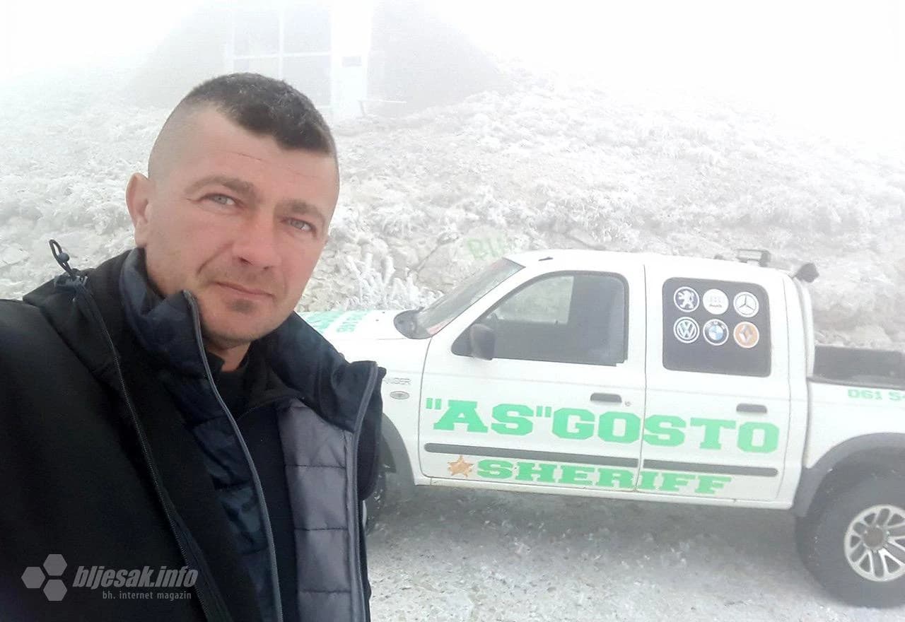 Emir Gosto na vrhu planine Velež