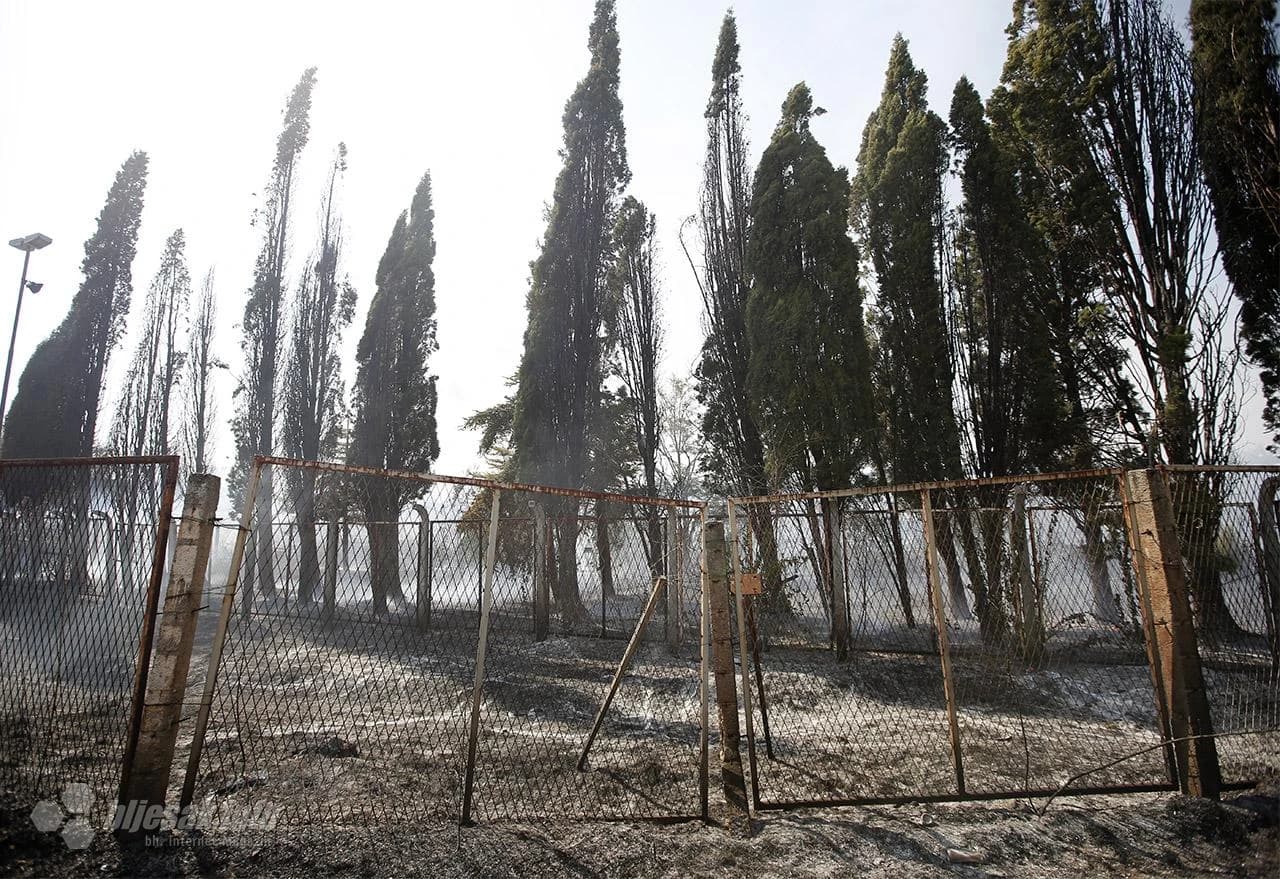 Spaljena zemlja nakon velikog požara u Bačevićima