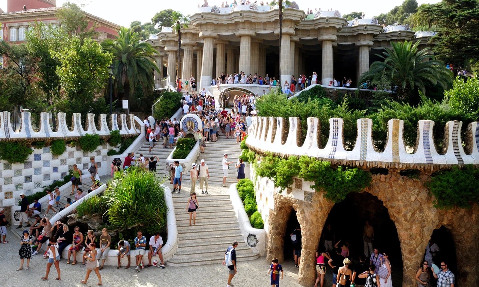 U Park Güell ide se s ulaznicom