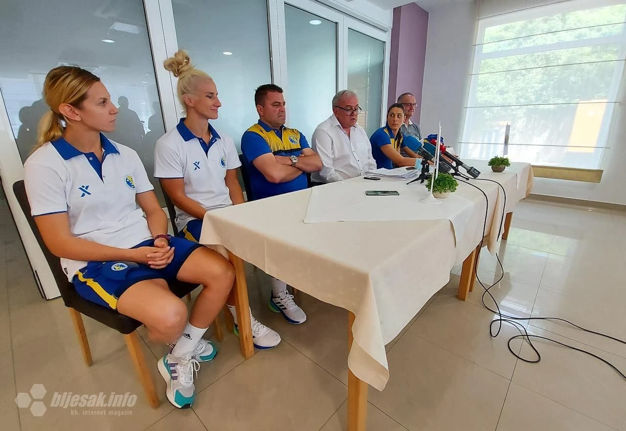 Press konferencija Rukometnog saveza BiH uoči odlaska na predkvalifikacijski turnir za Europsko prvenstvo  ženske rukometne reprezentacije 
