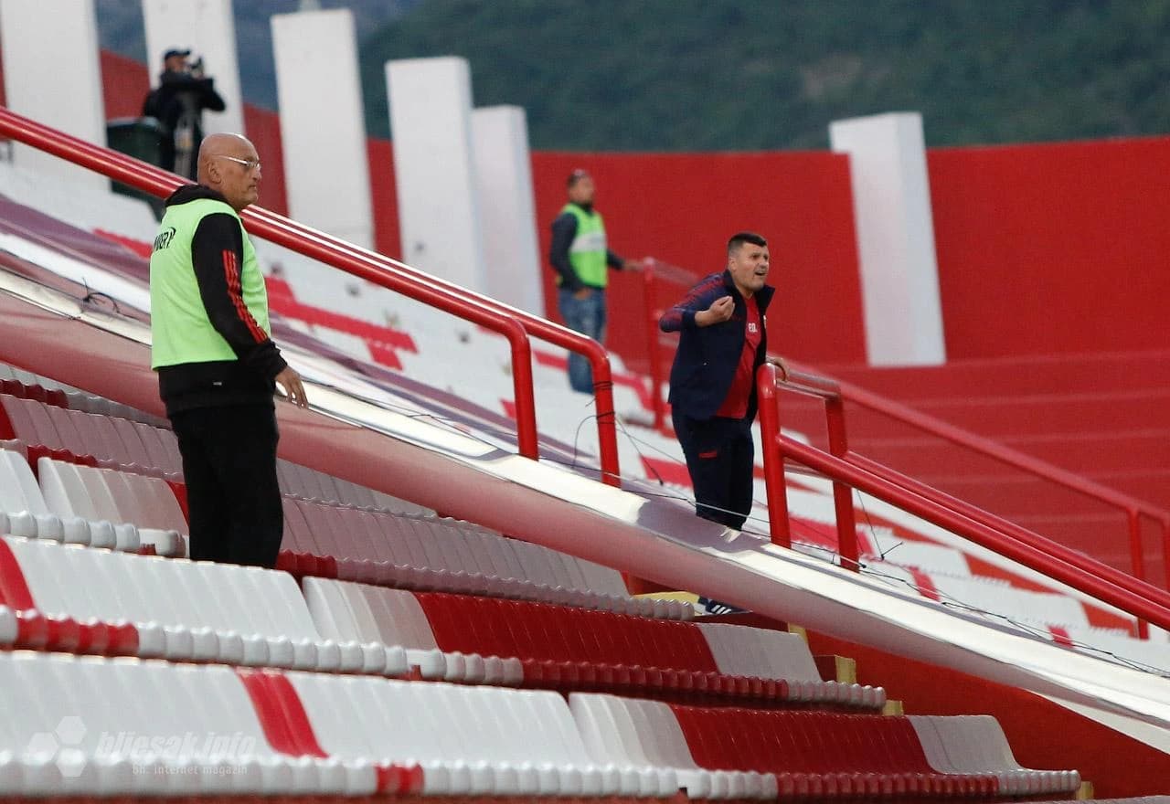 Feđa Dudić na tribanama stadiona 'Rođeni'