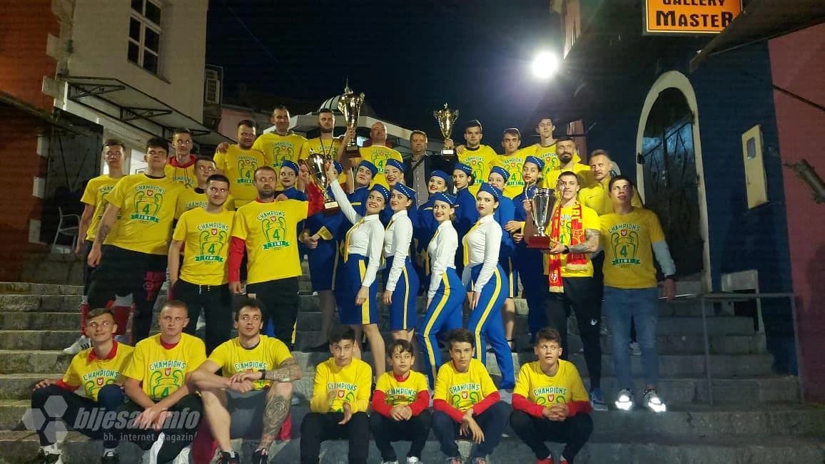 Slavlje i vatromet zbog dvostruke krune Mostar SG-a