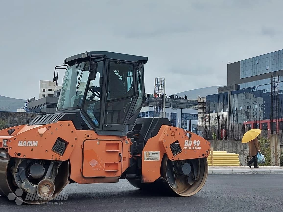 Prvi metri asfalta na novoj magistrali kroz Mostar