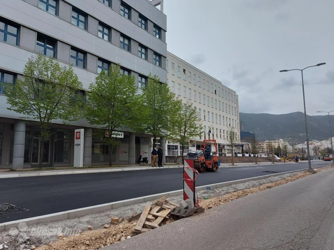 Prvi metri asfalta na novoj magistrali kroz Mostar