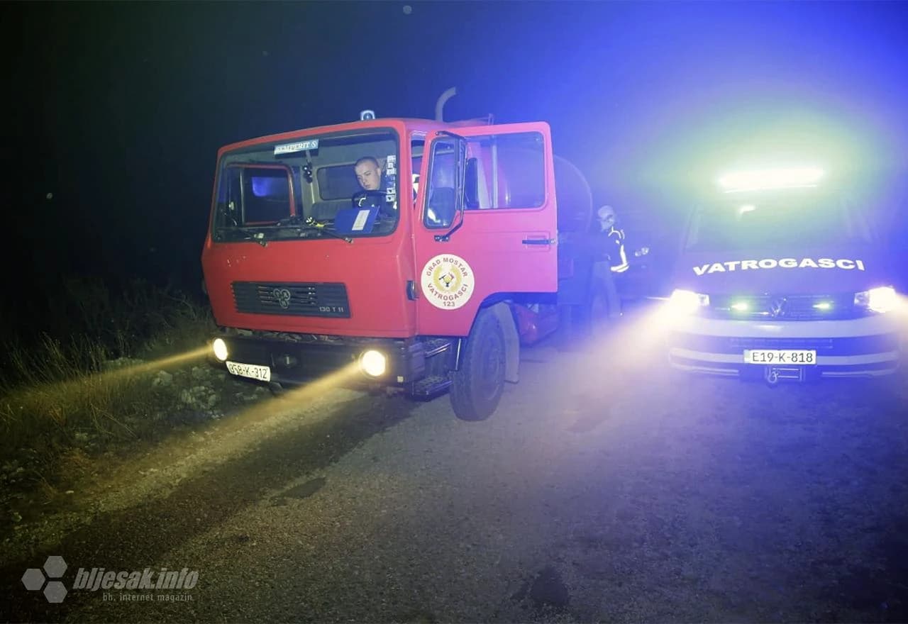 Gori na Fortici - vatra došla do vjetrenjača