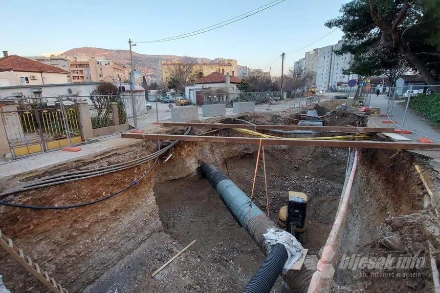 Radovi od vrha Avenije prema Rudniku