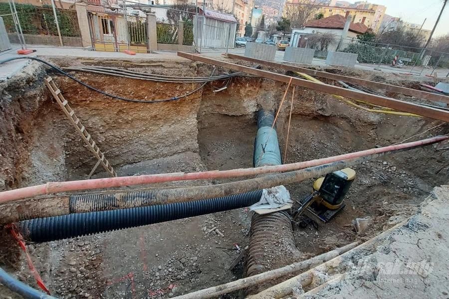 Radovi od vrha Avenije prema Rudniku