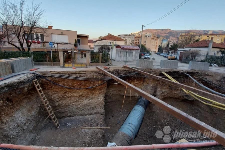 Radovi od vrha Avenije prema Rudniku