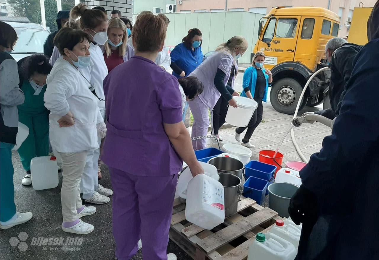 Zbog nestanka vode otežani uvjeti u SKB Mostar