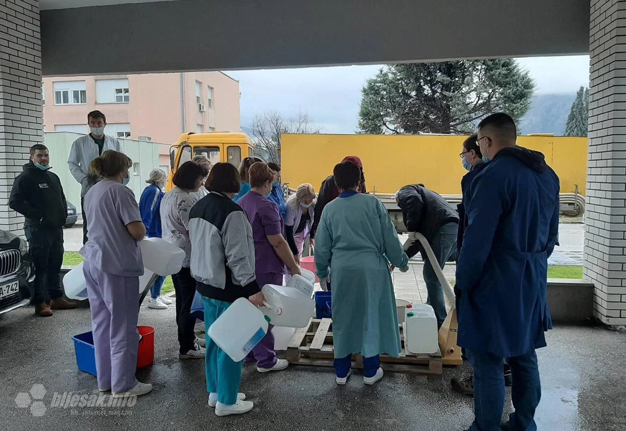 Zbog nestanka vode otežani uvjeti u SKB Mostar