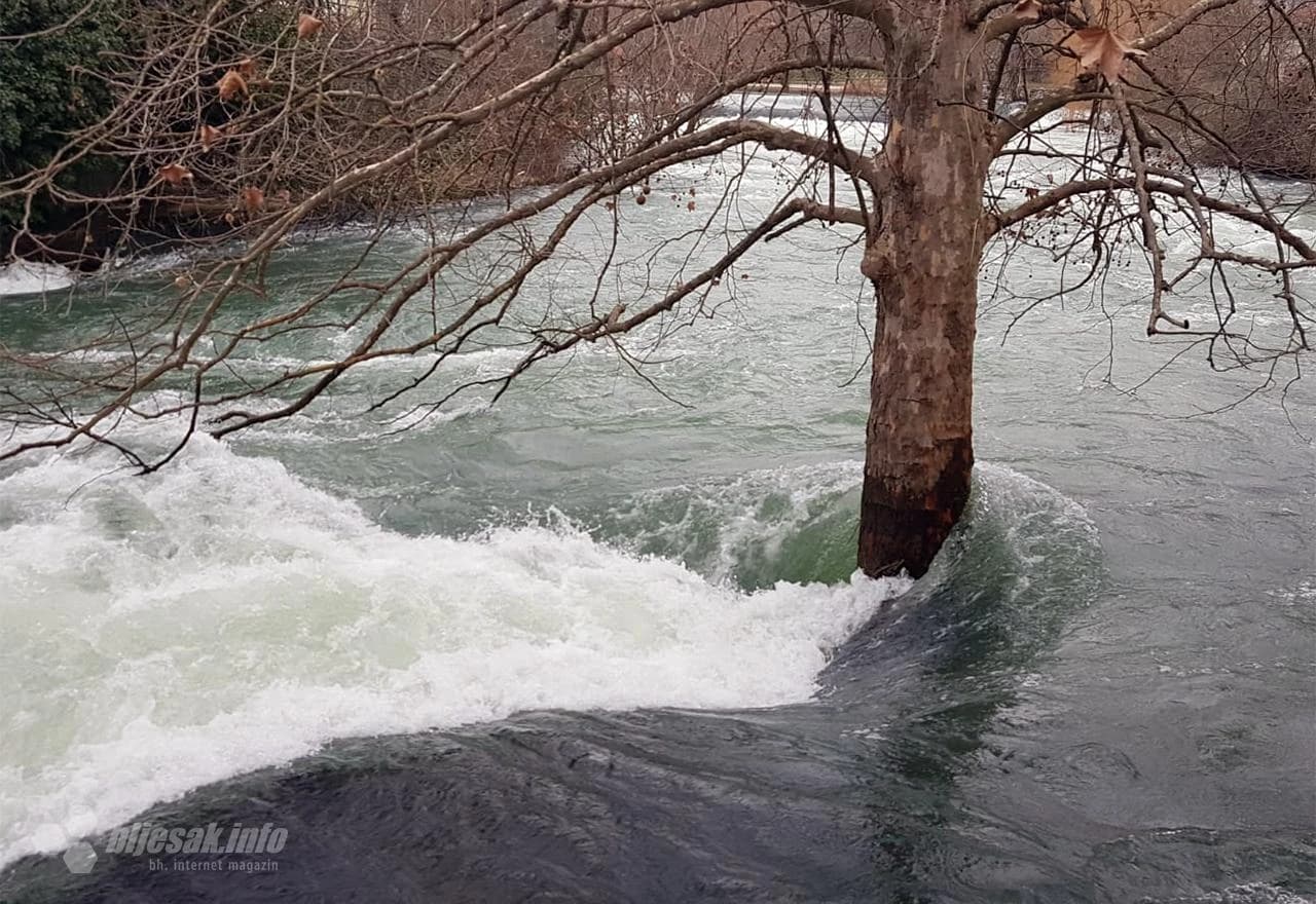 Visok vodostaj rijeke Trebižat u siječnju