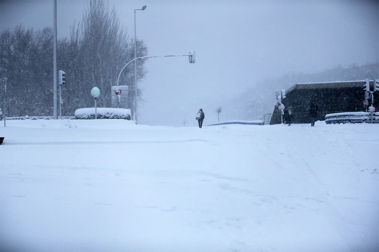 Snježna oluja Filomena zahvatila je Madrid, Castillu La Manchu i Valenciju