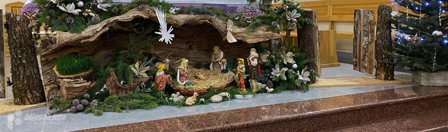 Božićne jaslice u crkvi Presvetog Srca Isusova u Potocima