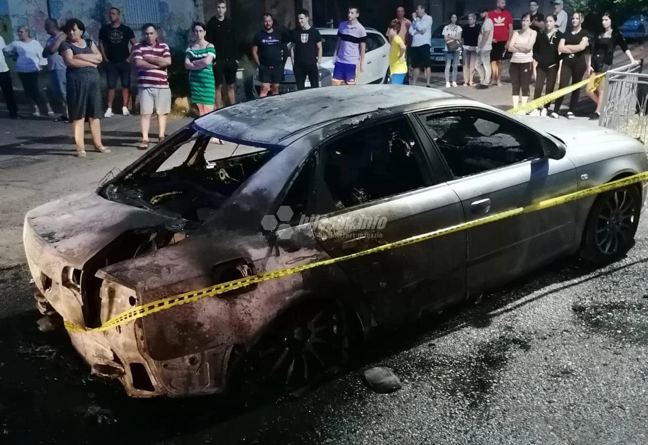 Požar automobila u naselju Tekija