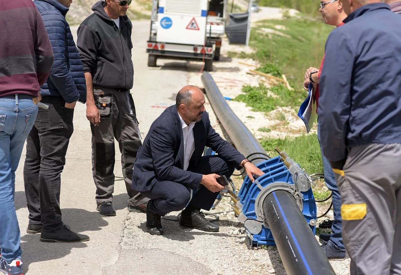 Načelnik Bago u posjeti gradilištu