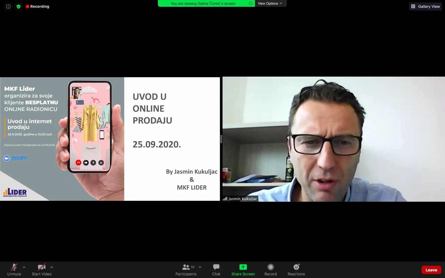 MKF Lider organizirao besplatne webinare za male privrednike