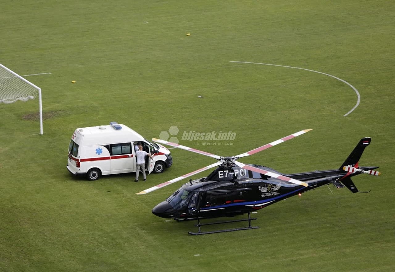 Medicinski prijevoz helikopterom iz Mostara
