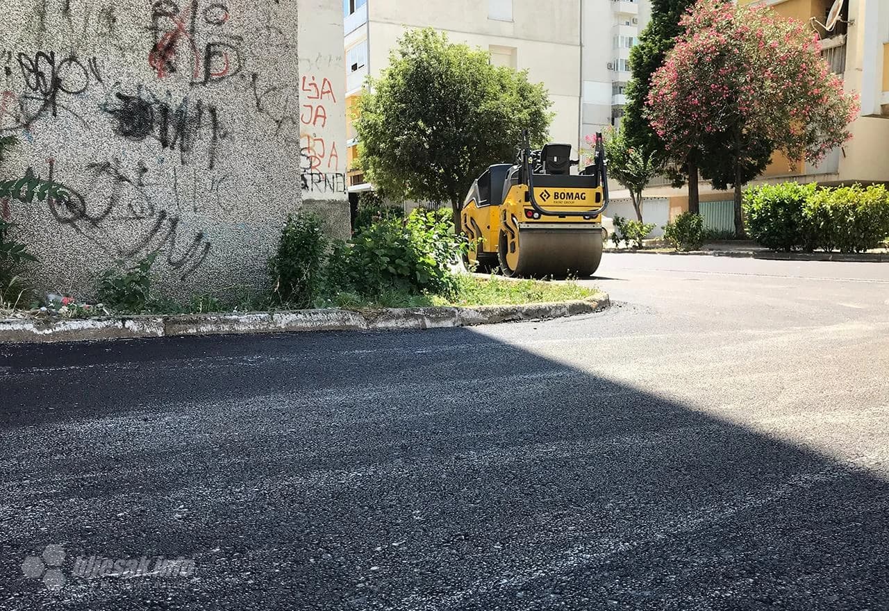 Novi asfalt u naselju Eksperiment