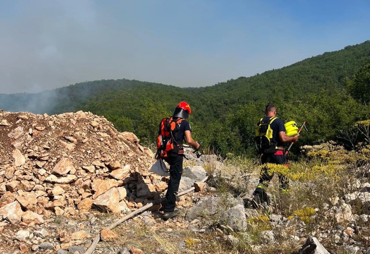 Požar na području Šušnjari - Pejića draga, općina Grude