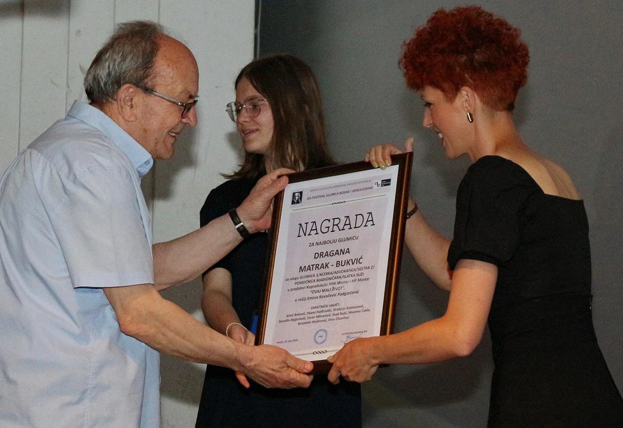Veliko priznanje za mostarsku glumicu: Dragana Matrak Bukvić među najboljima u BiH